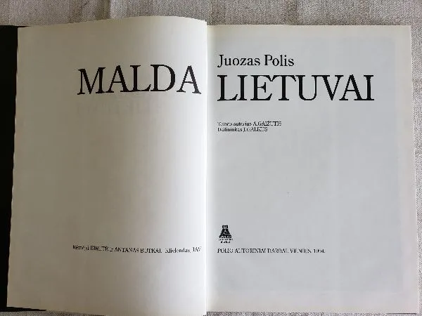 Malda Lietuvai