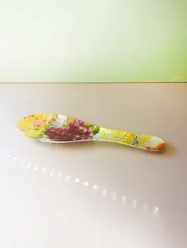 Stiklinis padėkliukas šaukštui ar virtuvės įrankiams, 21cm ilgis