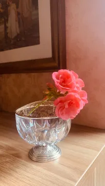 Lead crystal  itališka saldaininė - vazelė