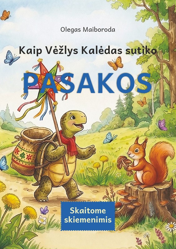 Kaip Vėžlys Kalėdas sutiko. Skaitome skiemenimis