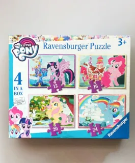 Vaikiškų 4 dėlionių rink., Ravensburger Puzzle My Little Pony 4 in a Box, +3m.