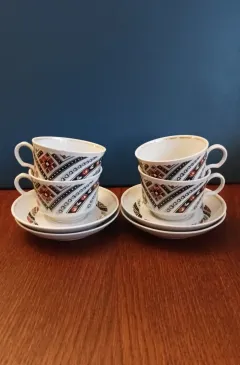 Puodeliai su lėkštute, 200ml, 4vnt., Ternopilio