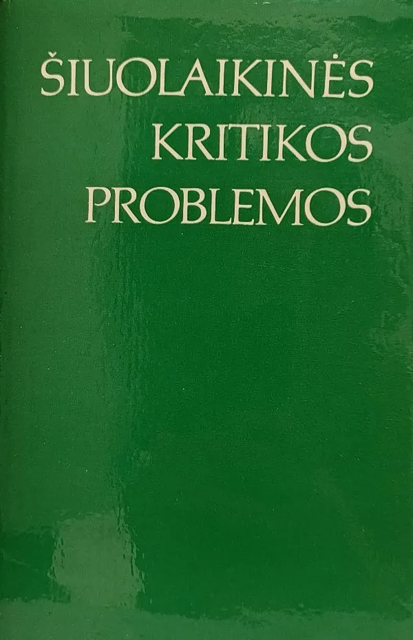 Šiuolaikinės kritikos problemos