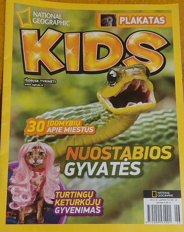 National Geographic Kids 2012 Lapkritis Nr. 26