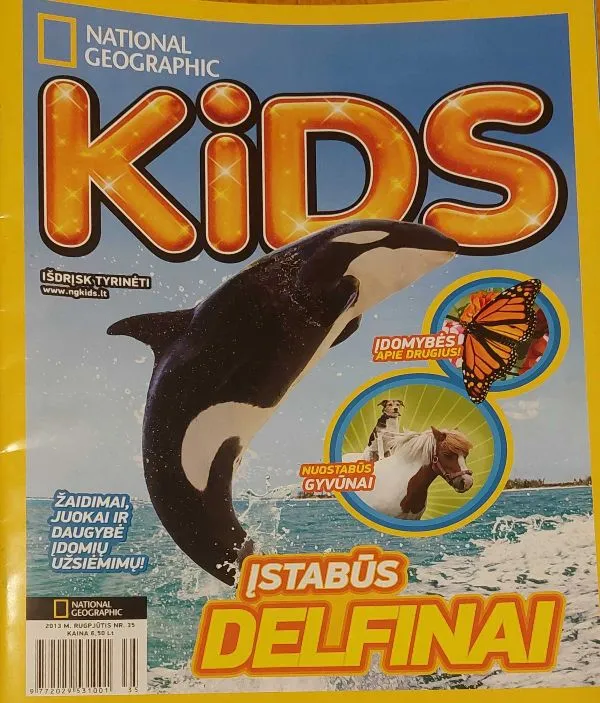 National Geographic Kids 2013 Rugpjūtis Nr. 35