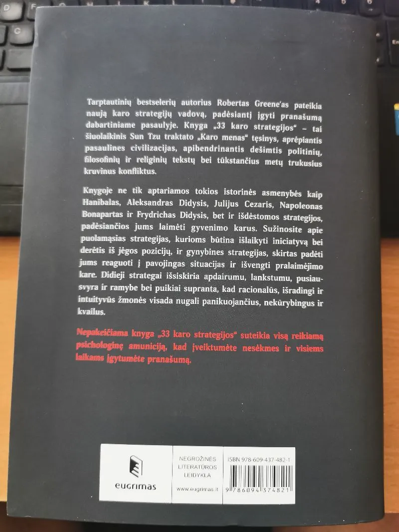 33 karo strategijos. Bestselerio „Jėga. 48 galios dėsniai“ autoriaus knyga