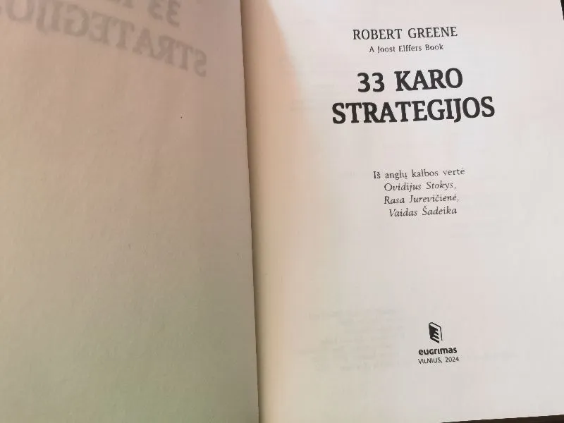 33 karo strategijos. Bestselerio „Jėga. 48 galios dėsniai“ autoriaus knyga