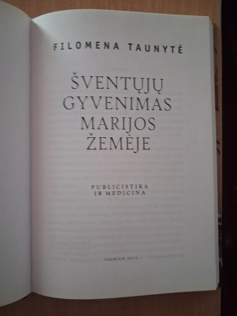 Šventųjų gyvenimas Marijos žemėje