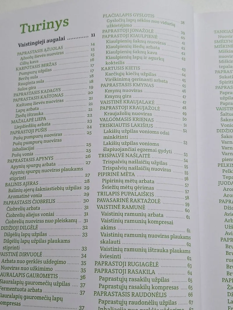 Gėrybės iš gamtos