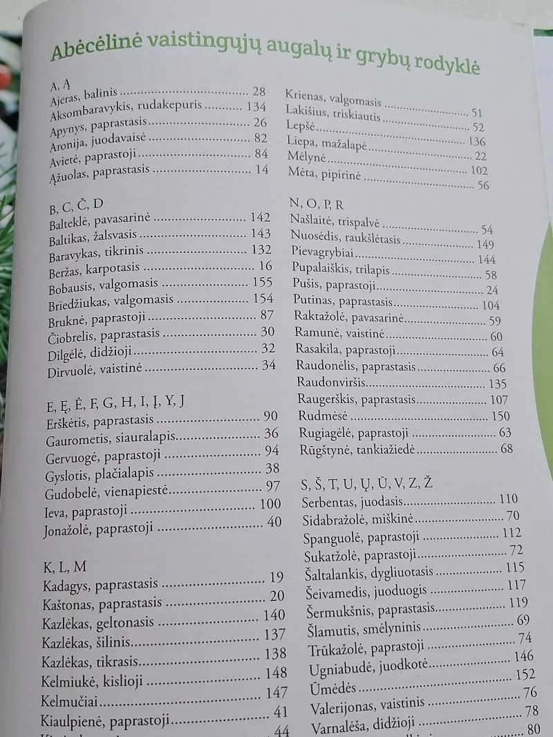 Gėrybės iš gamtos