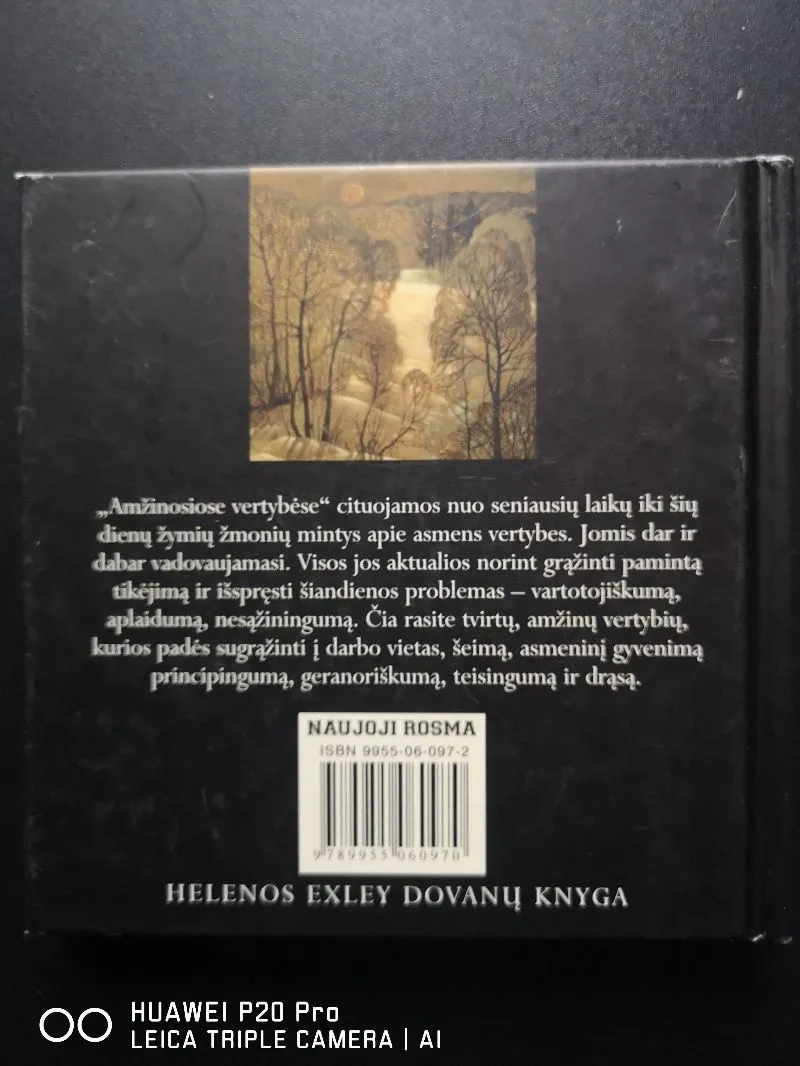 Amžinosios vertybės. Helen Exley dovanų knygelė