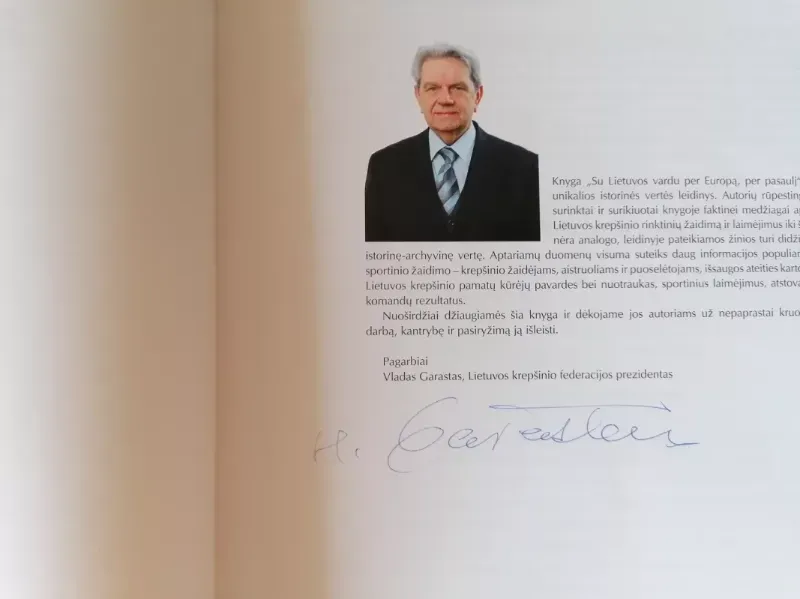 Su Lietuvos Vardu Per Europa, Per Pasaulį. Lietuvos krepšinio rinktinių kelias