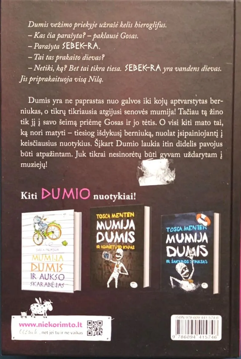 Mumija Dumis ir Sebek-Ra kaukė